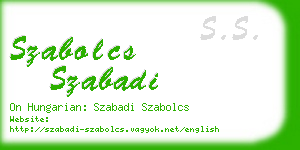 szabolcs szabadi business card